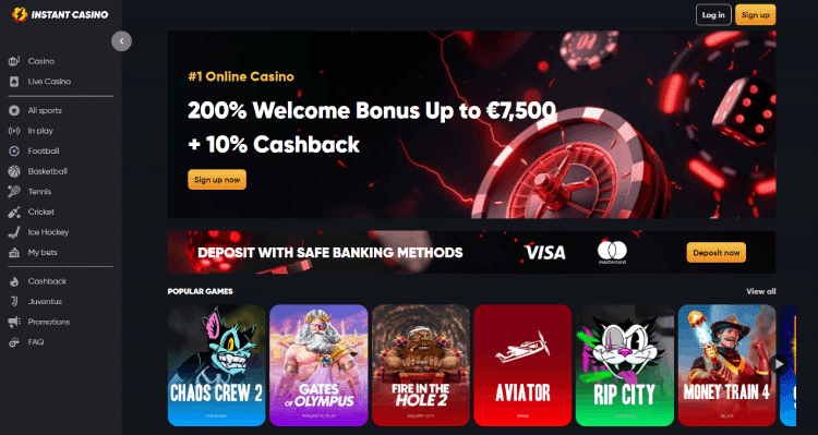 Instant Casino Beste casino zonder limiet